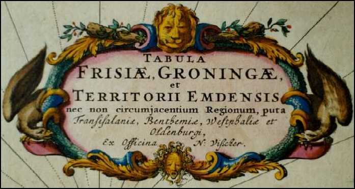 Dekorative Kartenkartusche